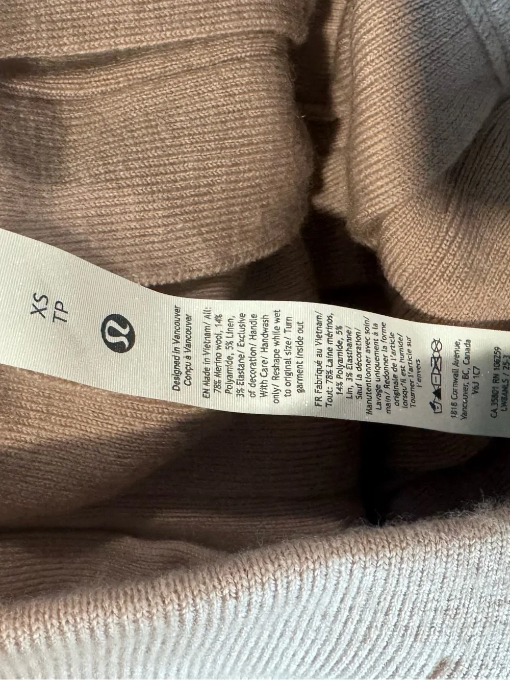 Lululemon Ribbed Merino Wool Pleated Skirt| Mink Berry